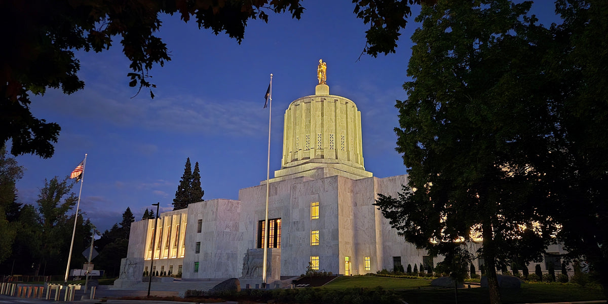 Oregon Capitol at Twilight